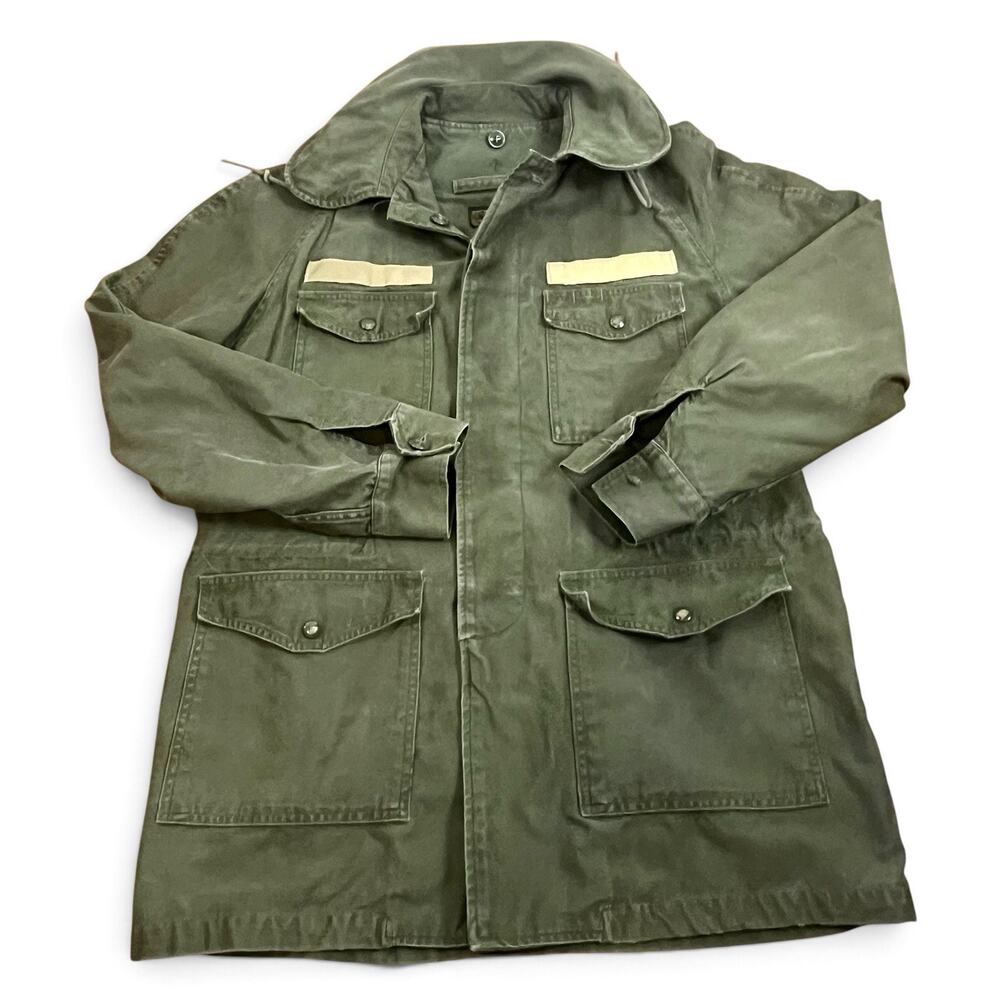 Vtg 1960 USAF MIL J 4883B Field Jacket OG 107 Alpha Industries Cattle Small Long